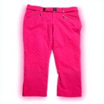 Pantaloni da sci donna Bogner rosa argento cintura