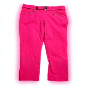 Pantaloni da sci donna Bogner rosa argento cintura