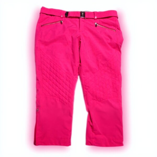 Pantaloni da sci donna Bogner rosa argento cintura