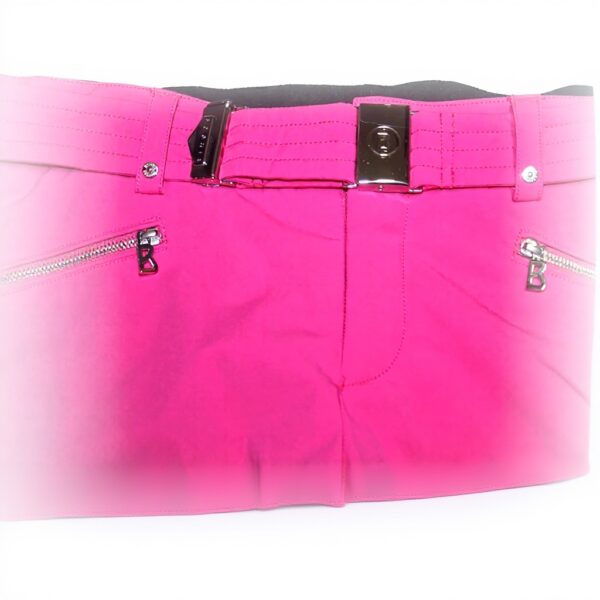 Pantaloni da sci donna Bogner rosa argento cintura