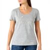 T-shirt Bogner Donna Grigio Laceartwork Manica Corta