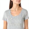 T-shirt Bogner Donna Grigio Laceartwork Manica Corta