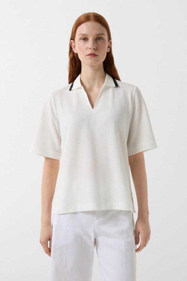 Polo Donna Bogner WILKA Tessuto Pregiato Collo V-2