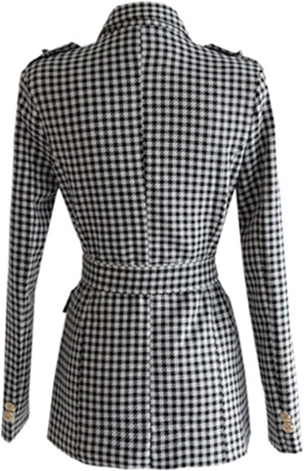 Blazer Donna Pied de Poule Cdkoke Ufficio Nero Taglie-1