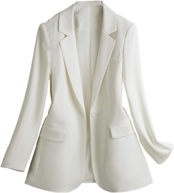 Blazer Donna Cdkoke Elegante Un Bottone Ufficio Colore-0
