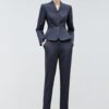 Tailleur Donna Cdkoke Pantalone Giacca Business Blu Navy-3