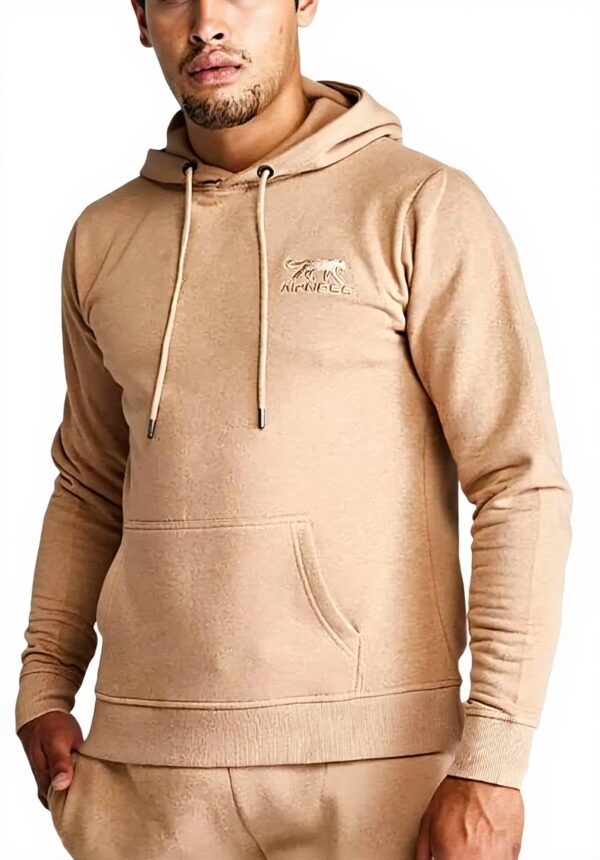 Felpa Airness beige uomo cotone manica lunga