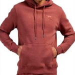 Felpa Bordeaux Uomo Airness Drake Cotone Manica Lunga