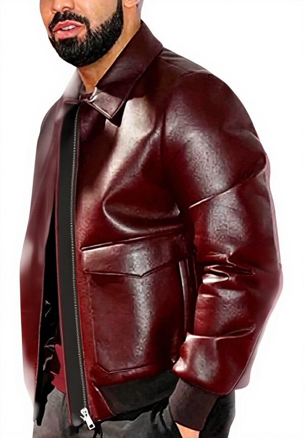 Giacca bomber pelle uomo AKSAH FASHION Marrone design