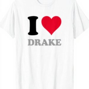 Amo Drake Maglietta Uomo Donna Bambini Bianco Grigio