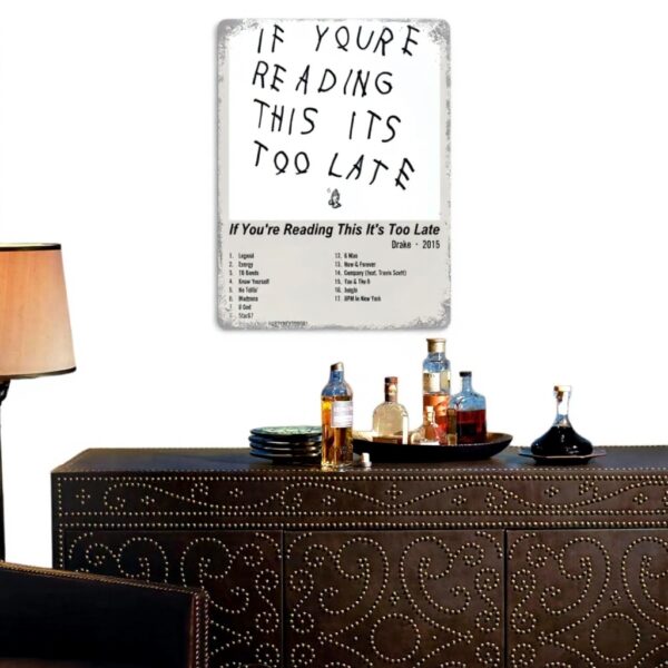 Poster decorativo Aubrey Drake Graham foglio di ferro 40x30