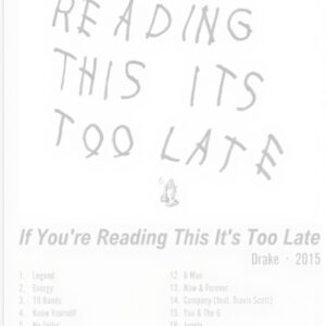 Poster decorativo Aubrey Drake Graham foglio di ferro 40x30