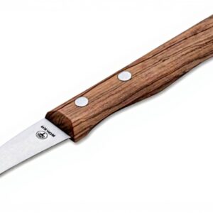 Coltello da cucina Böker lama acciaio manico legno ulivo