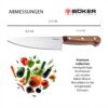 Coltello da Chef Boker piccolo acciaio manico legno