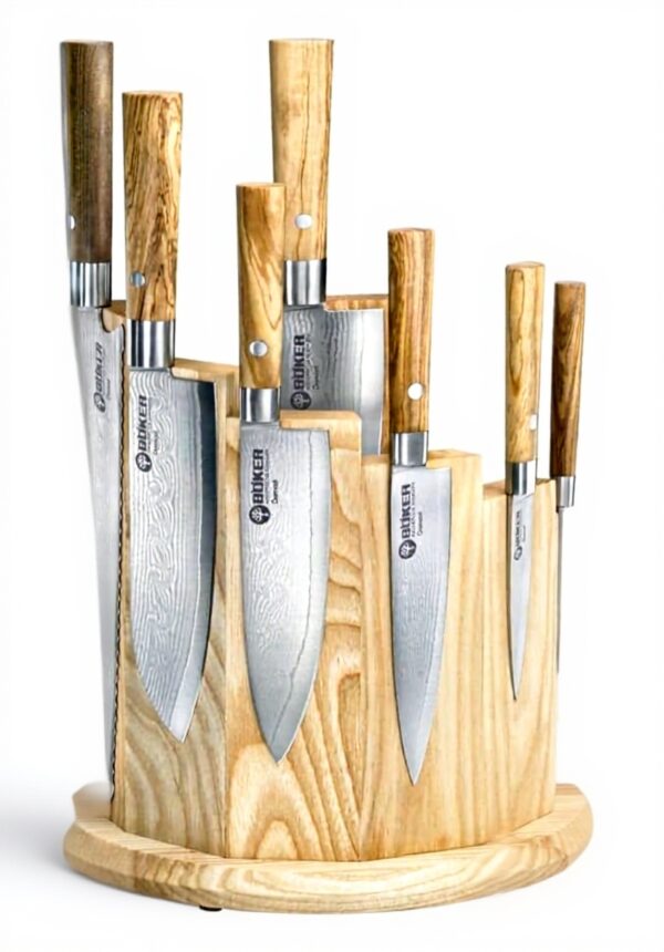 Blocco portacoltelli Böker legno olivo design funzionale