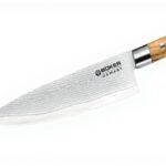 Coltello da Chef Böker acciaio Damasco Olive multiuso