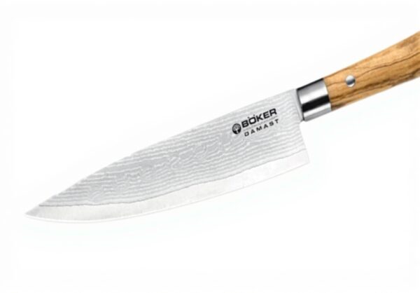 Coltello da Chef Böker acciaio Damasco Olive multiuso