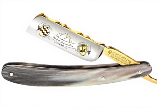 Böker rasoio manuale corno acciaio carbonio maschile