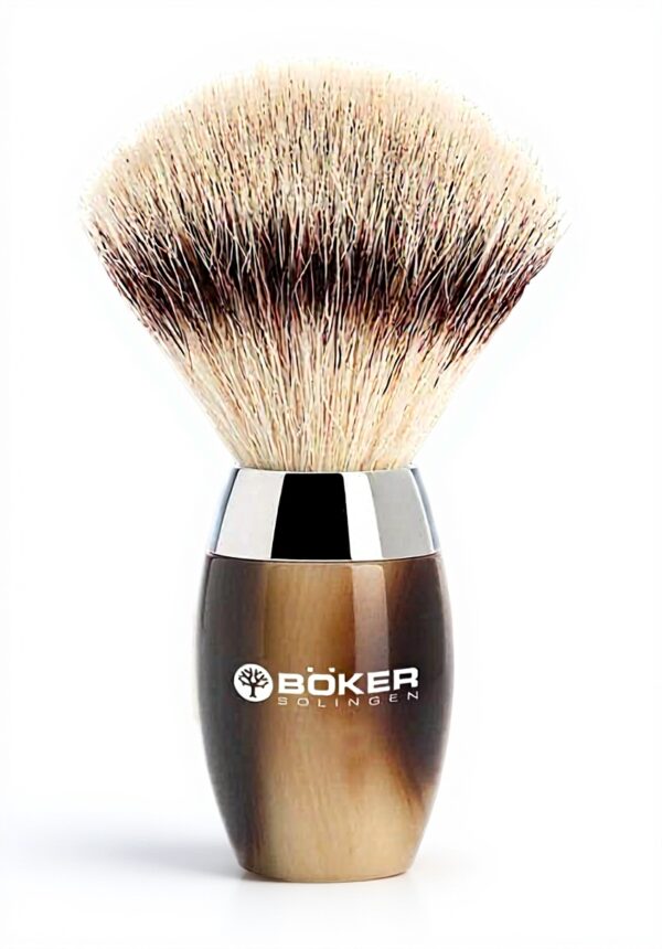 Pennello da barba Böker Manufaktur Solingen corno sintetico