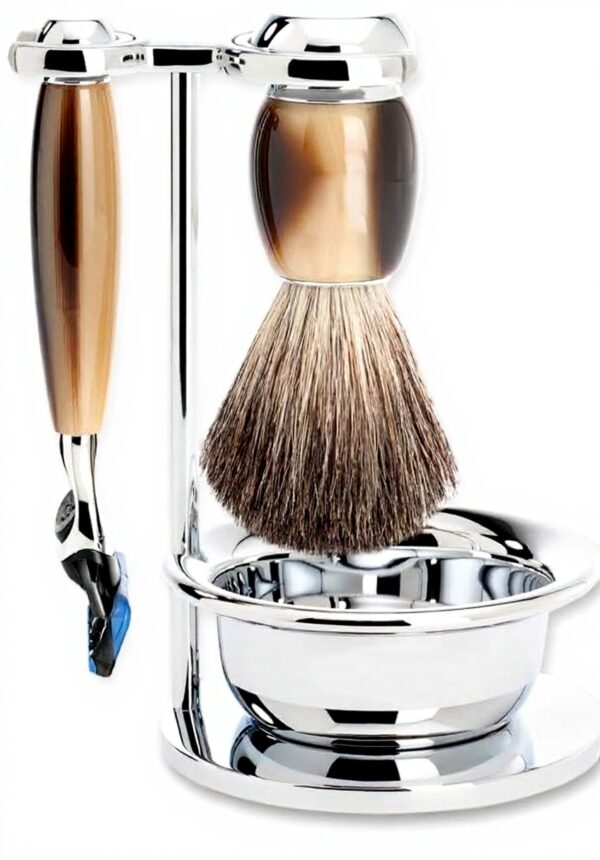 Set rasatura Böker Manufaktur Solingen resina pregiata