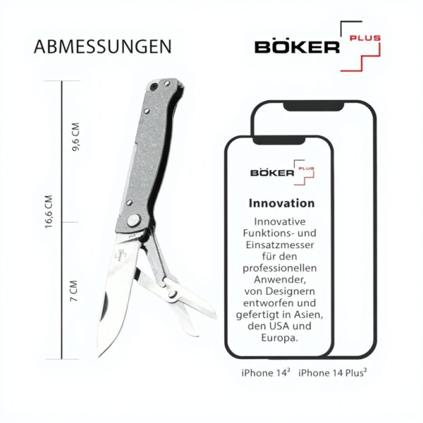 Coltello tascabile Böker Plus Atlas Multi SW tattico acciaio