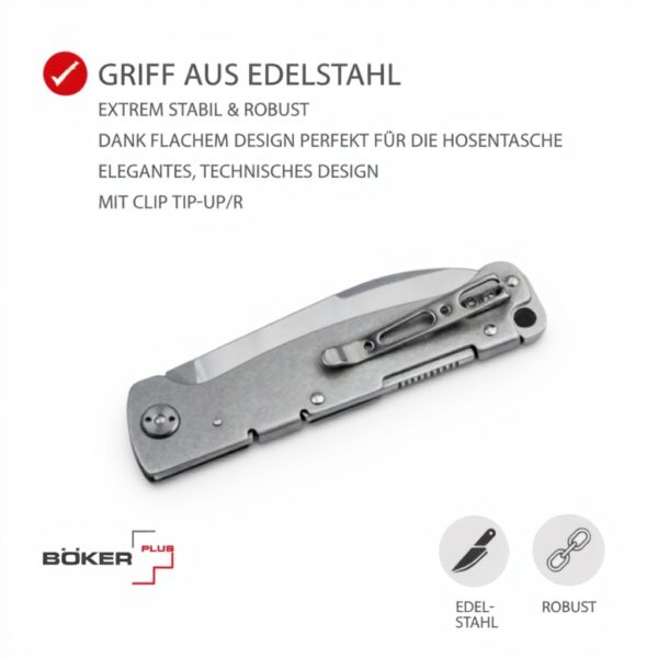 Coltello tascabile Böker Plus Atlas Multi SW tattico acciaio