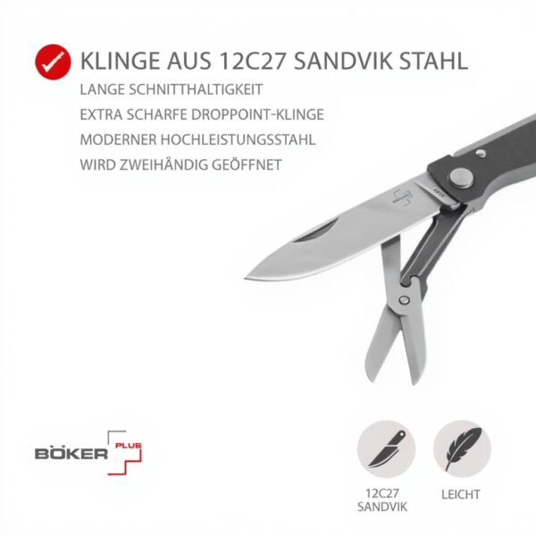 Coltello tascabile Böker Plus Atlas Multi SW tattico acciaio