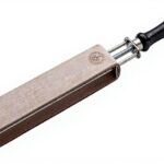 Coltello a serramanico Böker pelle nero tendicinghia a vite