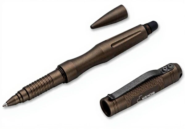 Boker Plus TPP Tac Tablet Pen stilo caccia alluminio bronzo