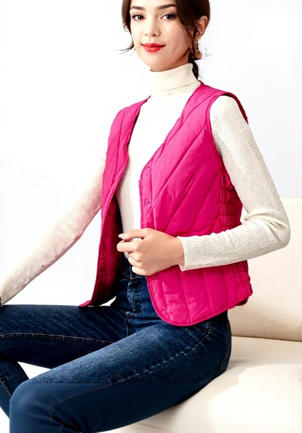 Gilet Donna V Scollo Bottoni Caldo Moda Casual Generic