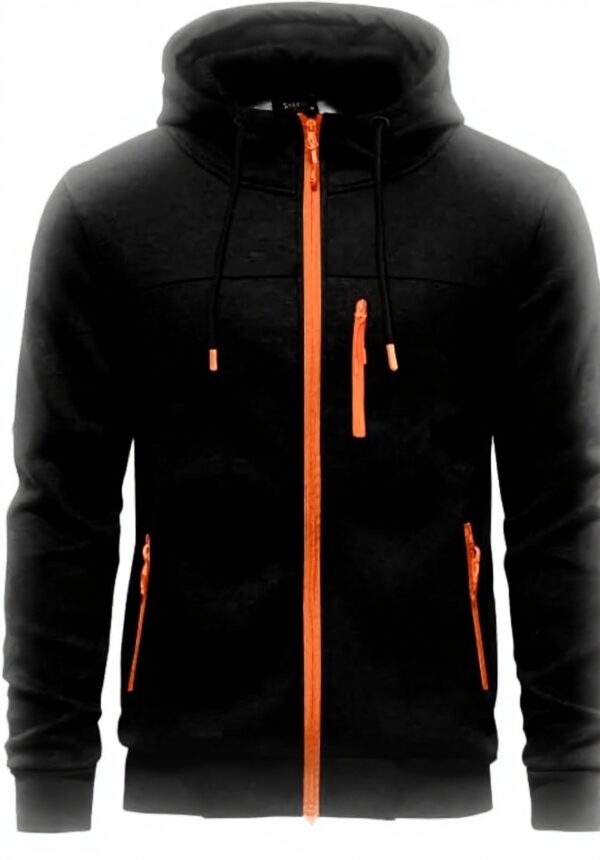 CTU Felpa con cappuccio uomo pile cerniera taglie S-3XL