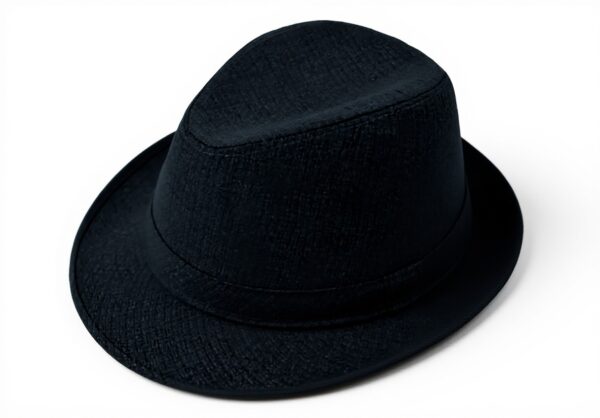 Fedora Dcvmvmn Uomo Donna Feltro Vintage Tesa Corta Blu