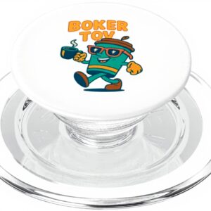 PopSockets Boker Tov Caffè Ebraico Umorismo MagSafe Grip