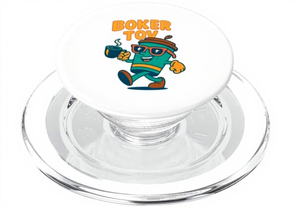 PopSockets Boker Tov Caffè Ebraico Umorismo MagSafe Grip