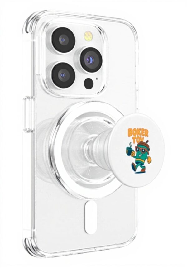 PopSockets Boker Tov Caffè Ebraico Umorismo MagSafe Grip