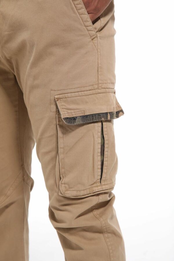 Pantaloni Cargo Uomo Don Johnson 6 Tasche Cotone Spandex-2