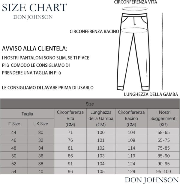 Pantaloni Cargo Uomo Don Johnson 6 Tasche Cotone Spandex-5