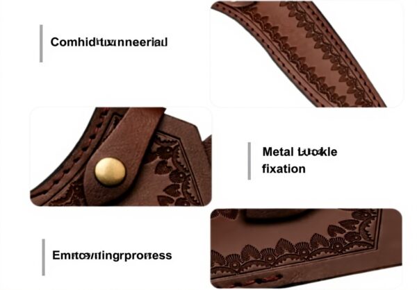 Fodero per Coltello Pelle DONGKER Design Retrò Cassetta