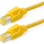 Cavo Ethernet Cat 6A Draka Giallo 0,3m SFTP PiMF