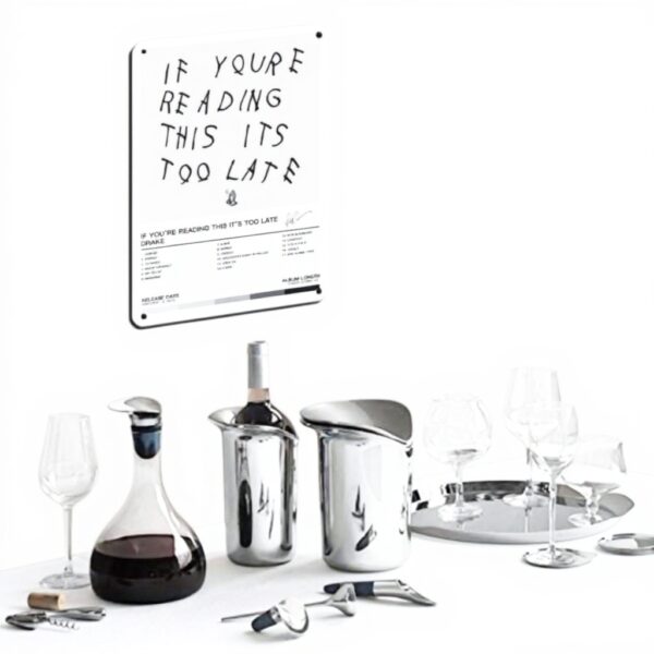 Drake Poster Targa Metallo Retro Decorazione Parete Casa