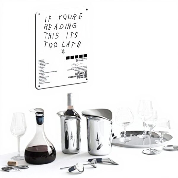 Drake Poster Targa Metallo Retrò Decorazione Parete Casa