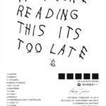 Drake Poster Targa Metallo Retrò Decorazione Parete Casa