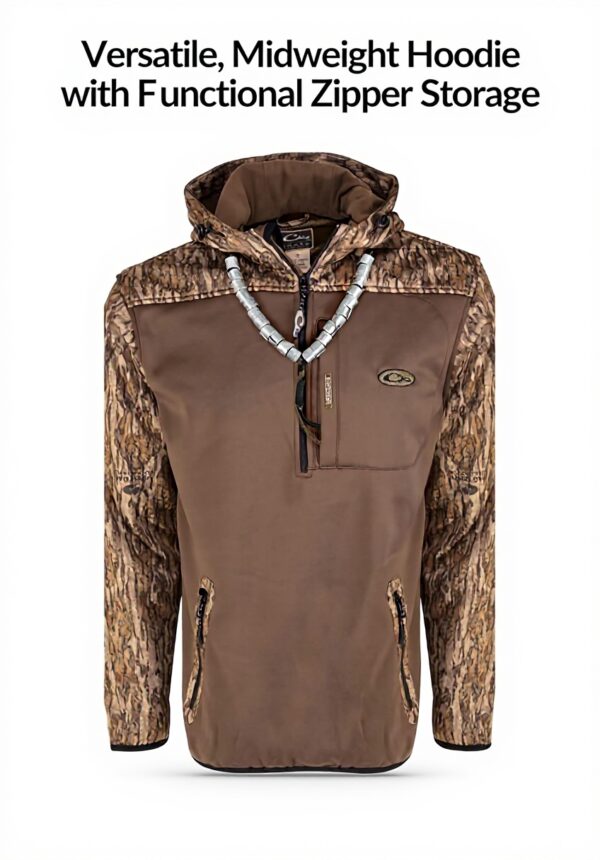Felpa caccia uomo Drake Waterfowl softshell cappuccio