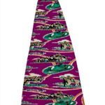 Cravatta DRAKES LONDON foderata fucsia fantasia Texas