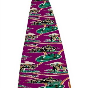 Cravatta DRAKES LONDON foderata fucsia fantasia Texas