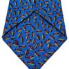 Cravatta Drakes London Hot Dog Azzurro Made in England Uomo