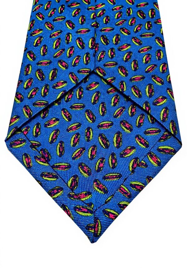 Cravatta Drakes London Hot Dog Azzurro Made in England Uomo