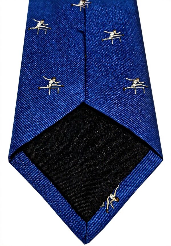 Cravatta DRAKES LONDON uomo seta bluette fantasia atletica