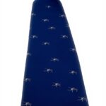 Cravatta DRAKES LONDON uomo seta bluette fantasia atletica