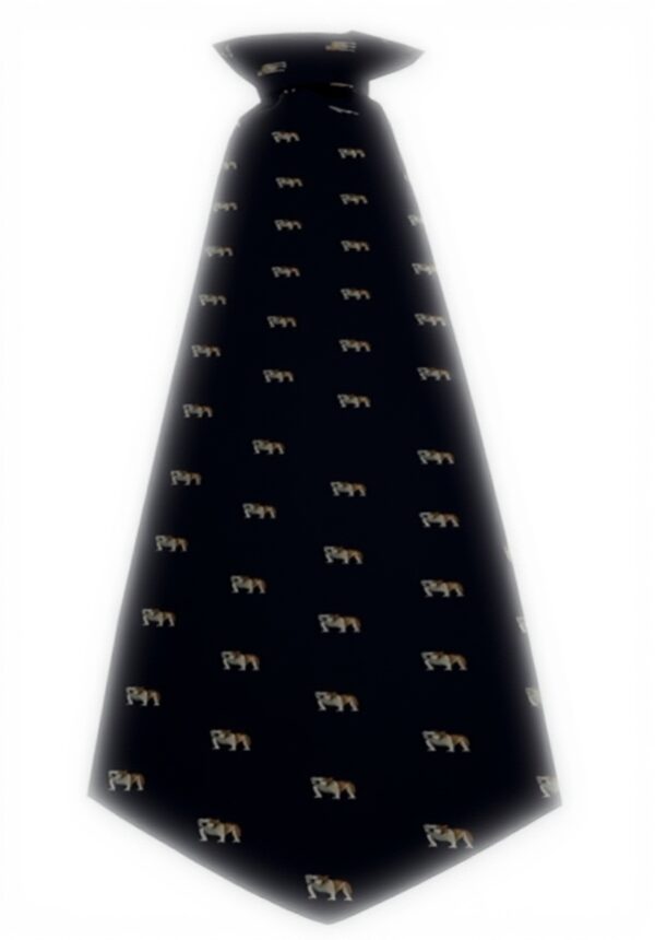 Cravatta DRAKES LONDON Uomo fantasia Cani Blu Made in